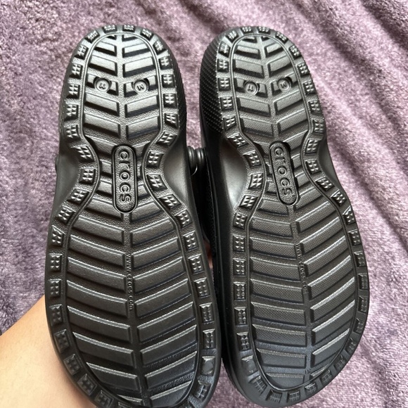 Crocs Classic Lined Black Clog Size Men's 11 New w/ Tags - Picture 3 of 4